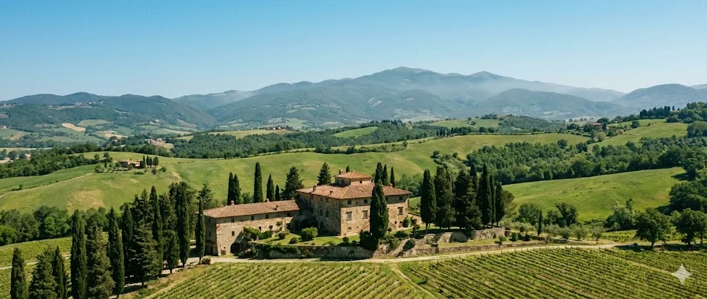 Acqua Panna Tuscany Source and Landscape