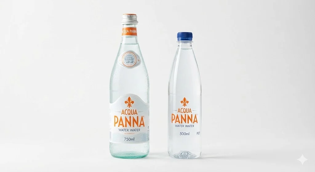 Acqua Panna Glass vs Plastic Bottle Sizes