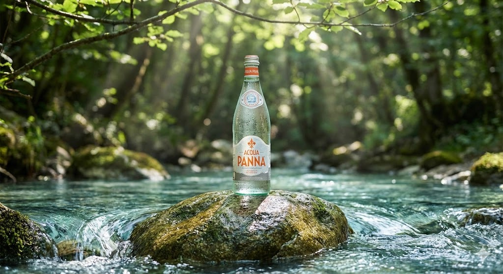 Acqua Panna and San Pellegrino Bottles Together
