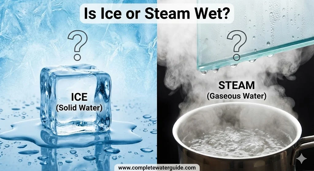 Is Ice or Steam Wet?