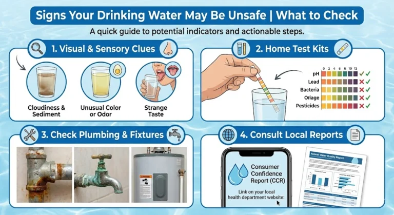 Signs Your Drinking Water May Be Unsafe (What to Check at Home)