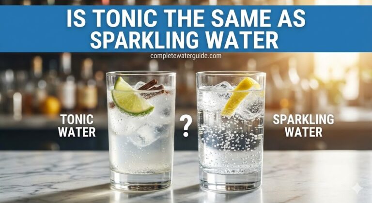 Is Tonic Water the Same as Sparkling Water?