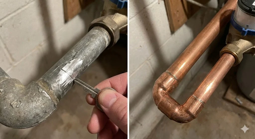 Lead vs. Copper Pipe Identification