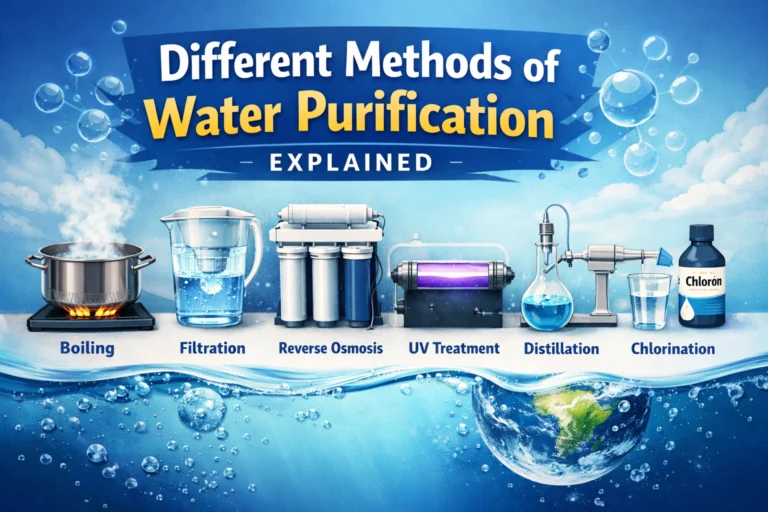 Different methods of water purification