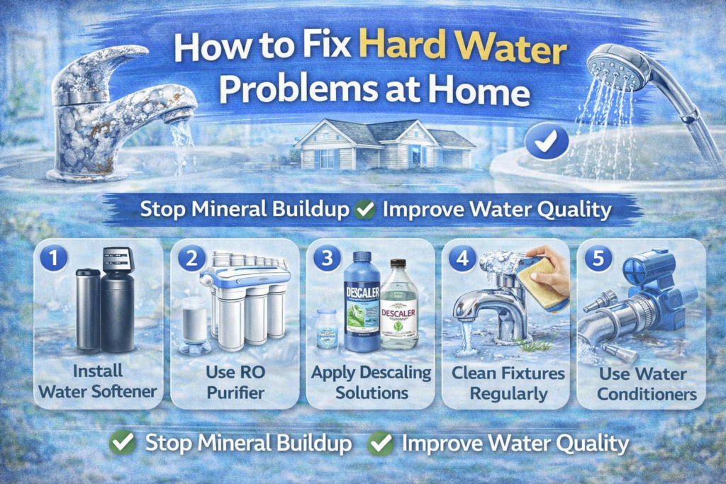 How to Fix Hard Water Problems at Home