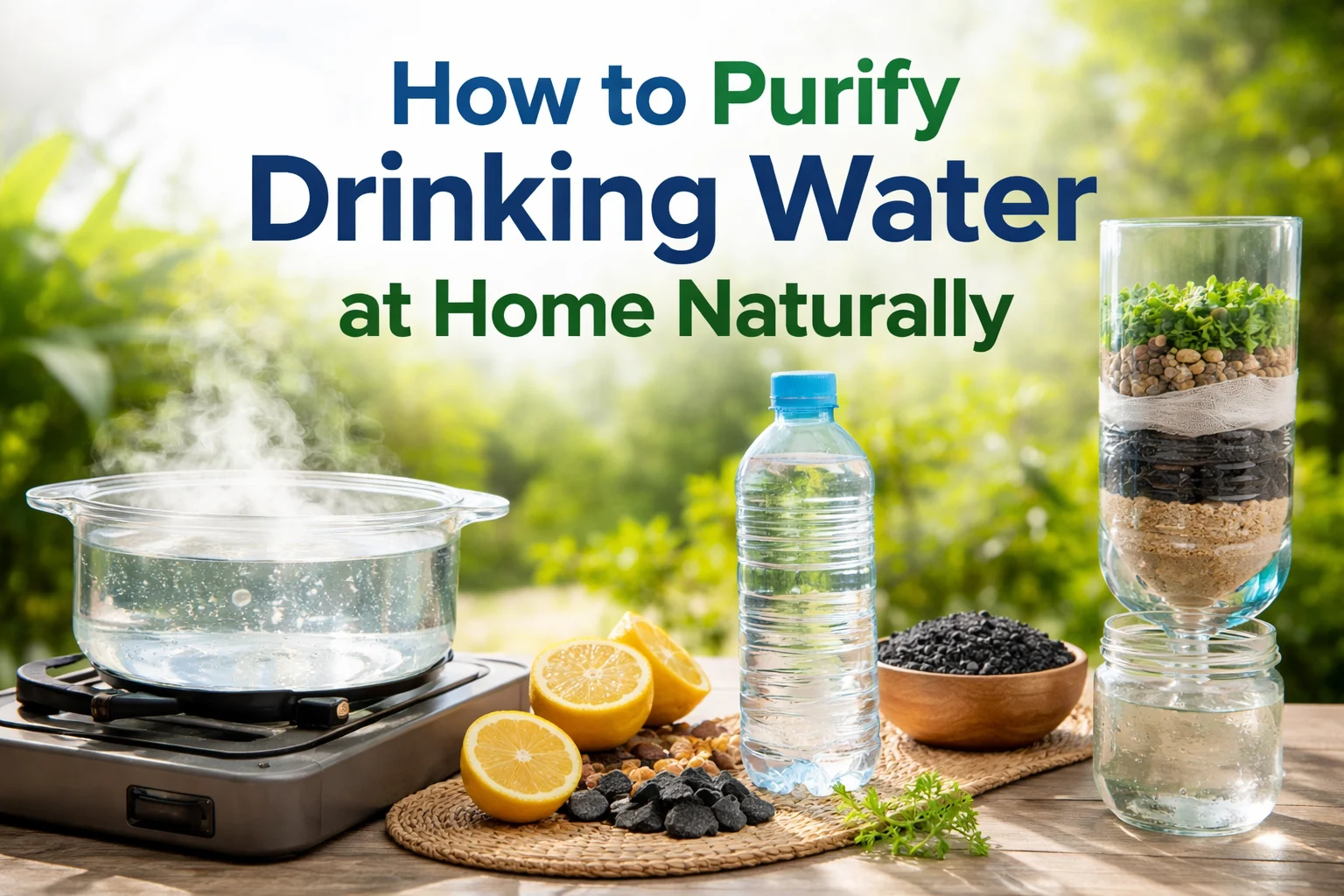 How to purify water naturally