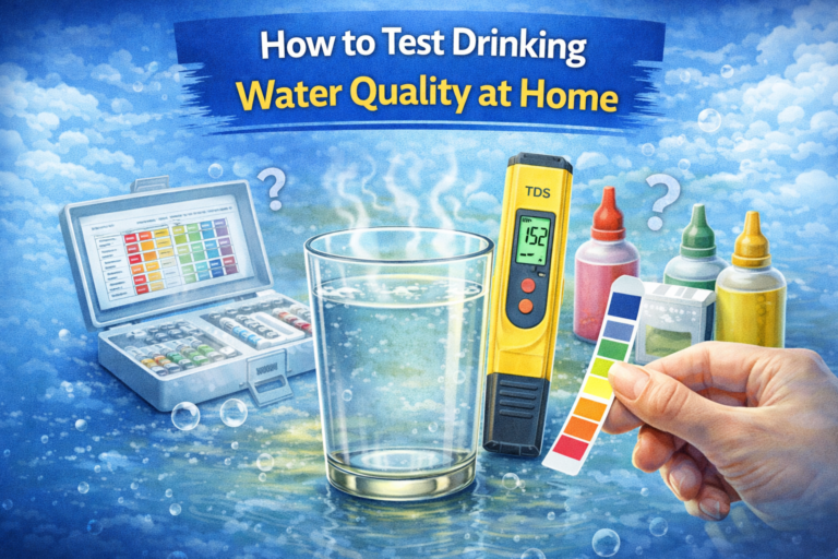 Testing water quality at home