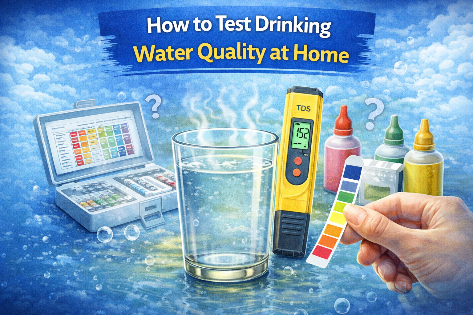Testing water quality at home