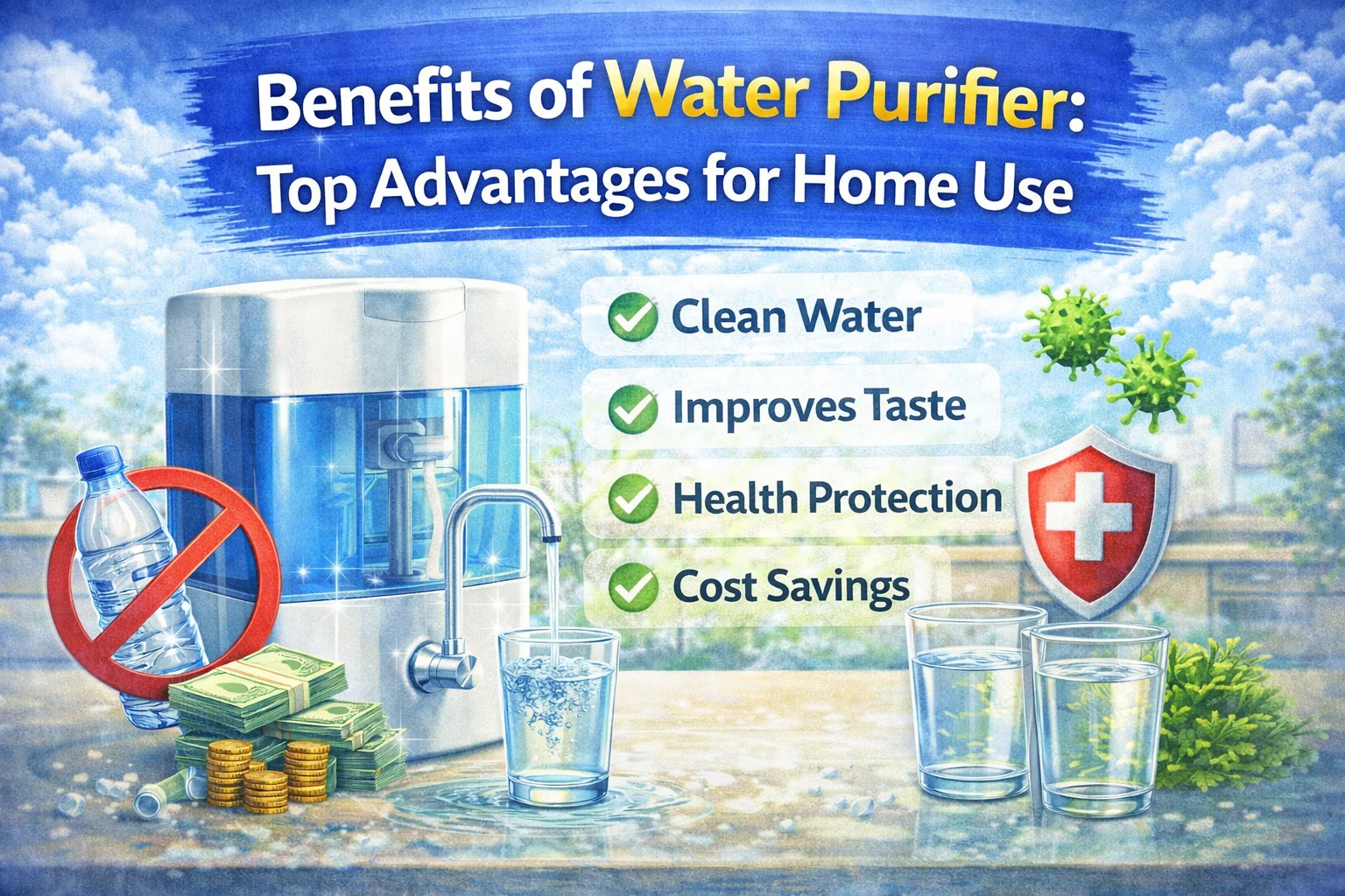 Water purifier benefits for the home