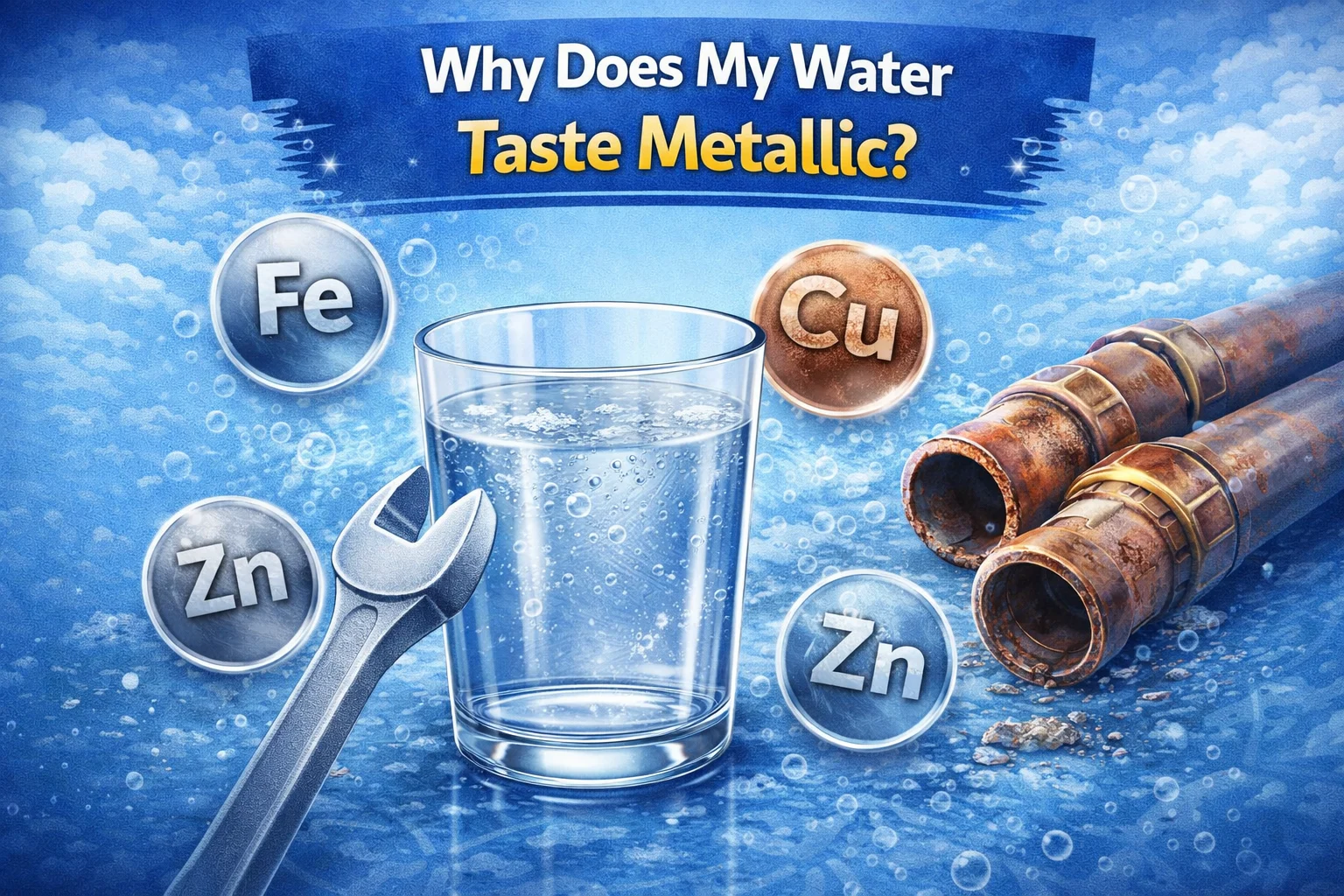 Why does my water taste metallic