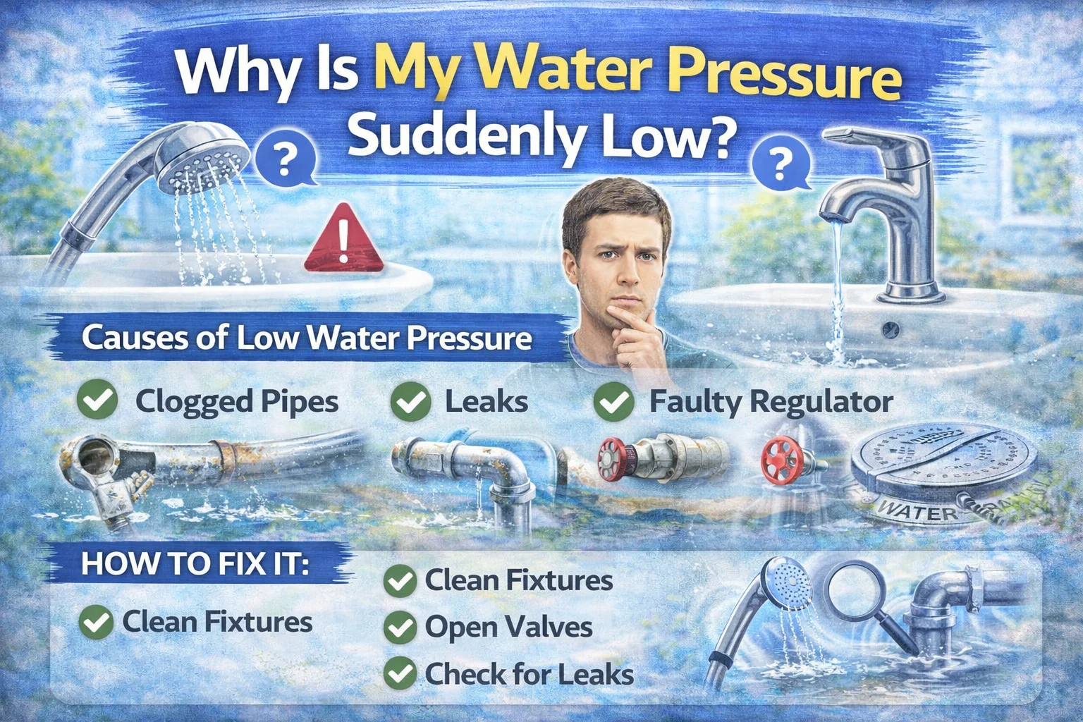 Why is my water pressure low