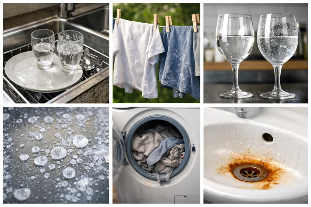Why Does My Water Leave Stains on Dishes and Clothes?