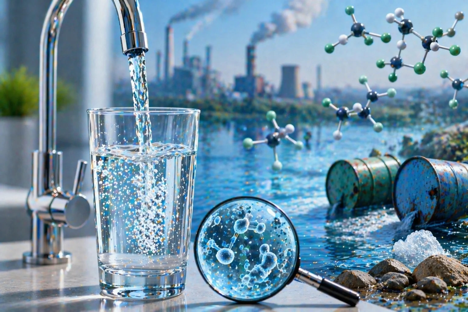 Clean water, polluted future