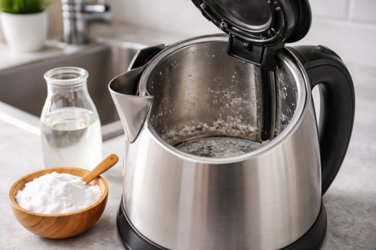 Cleaning the limescale buildup in style