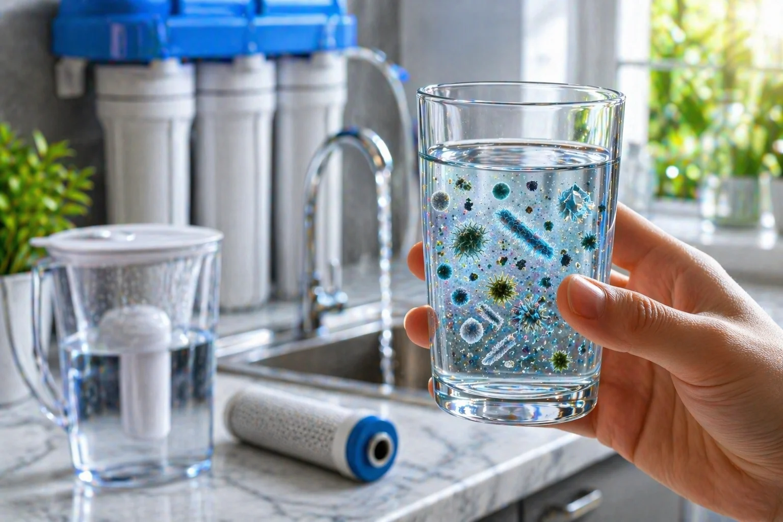 Contaminated water under inspection