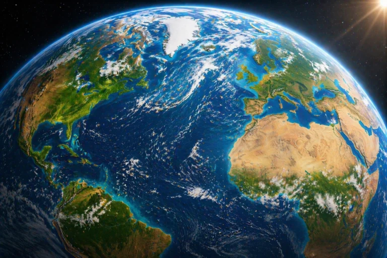 Earth from orbit_ a vibrant view