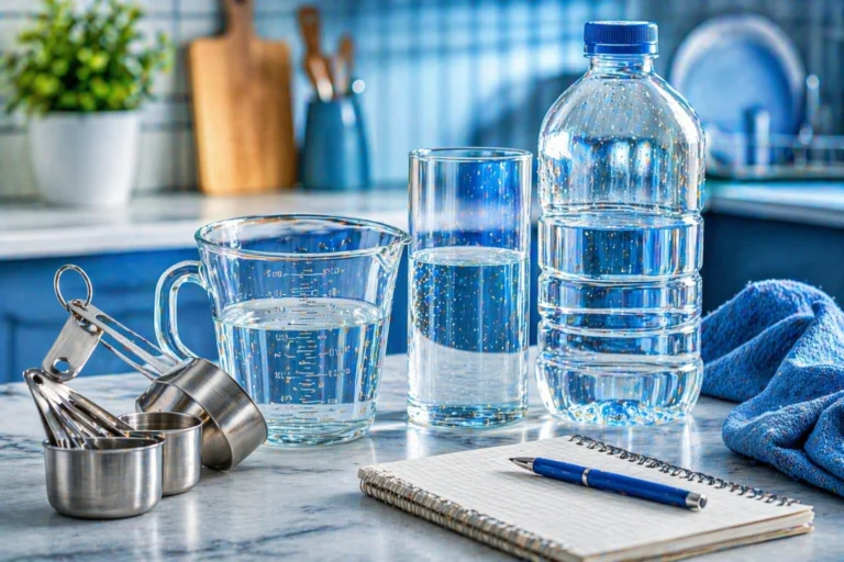 Modern kitchen with measuring tools