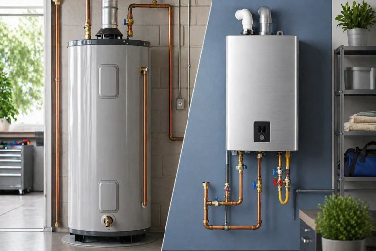Traditional vs tankless water heater comparison