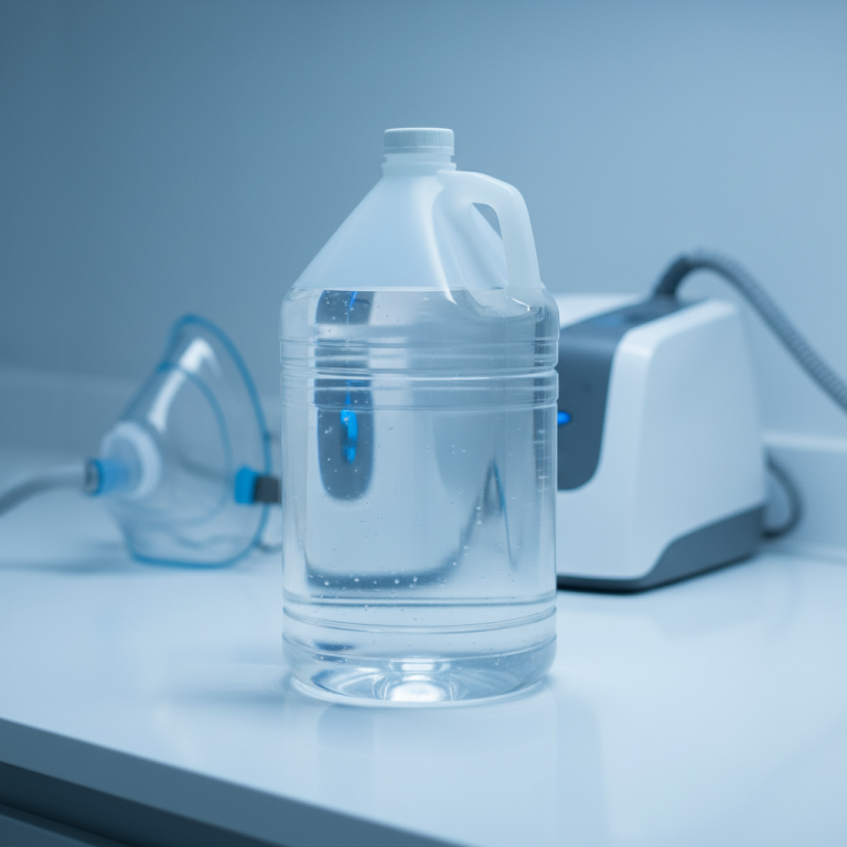 Distilled water for medical and appliance use