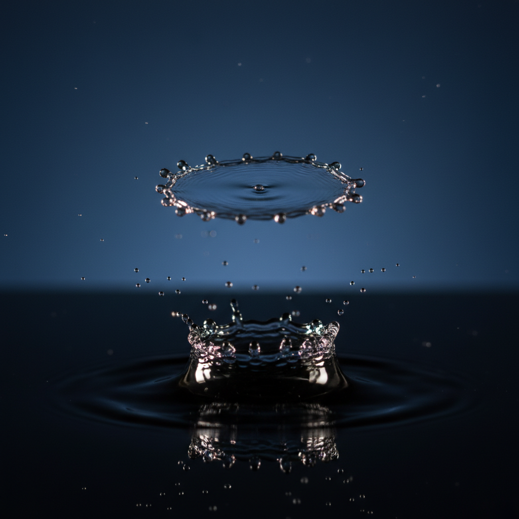 Water droplet splash