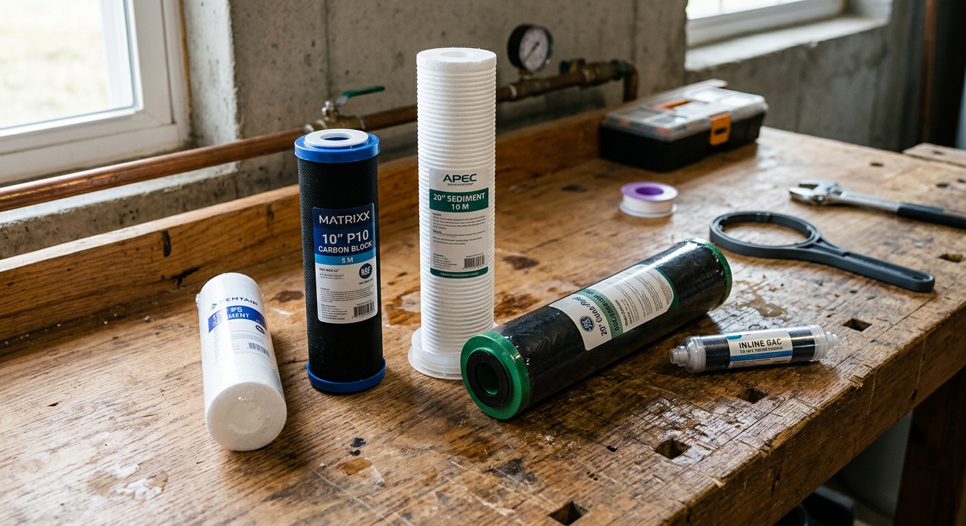Whole house water filter replacement cartridges
