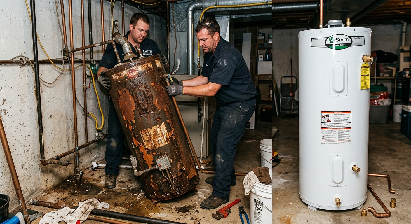 Old water heater replacement comparison