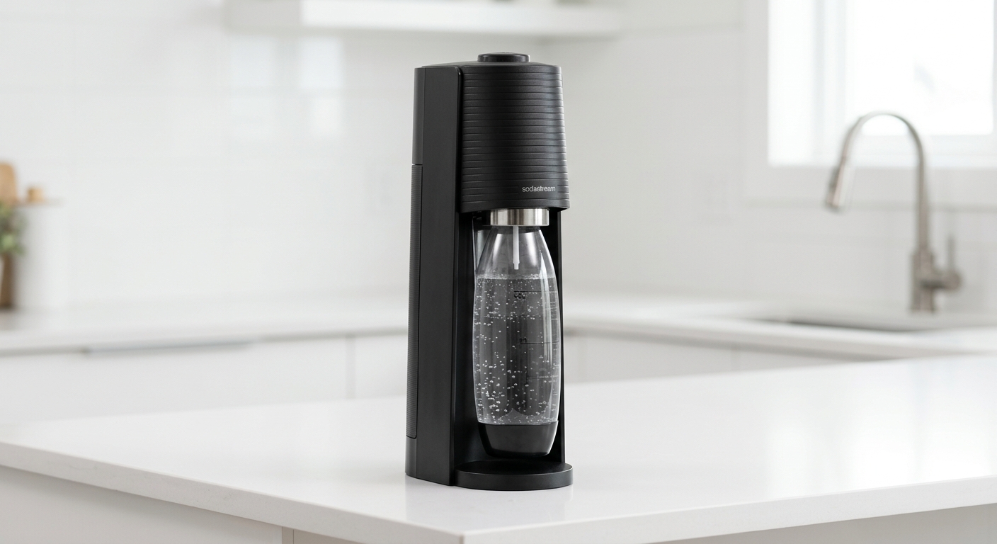 SodaStream Terra sparkling water maker machine black