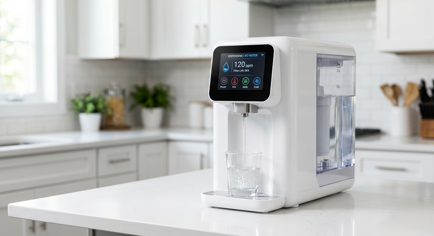 Waterdrop countertop reverse osmosis system no installation required reduces PFAS