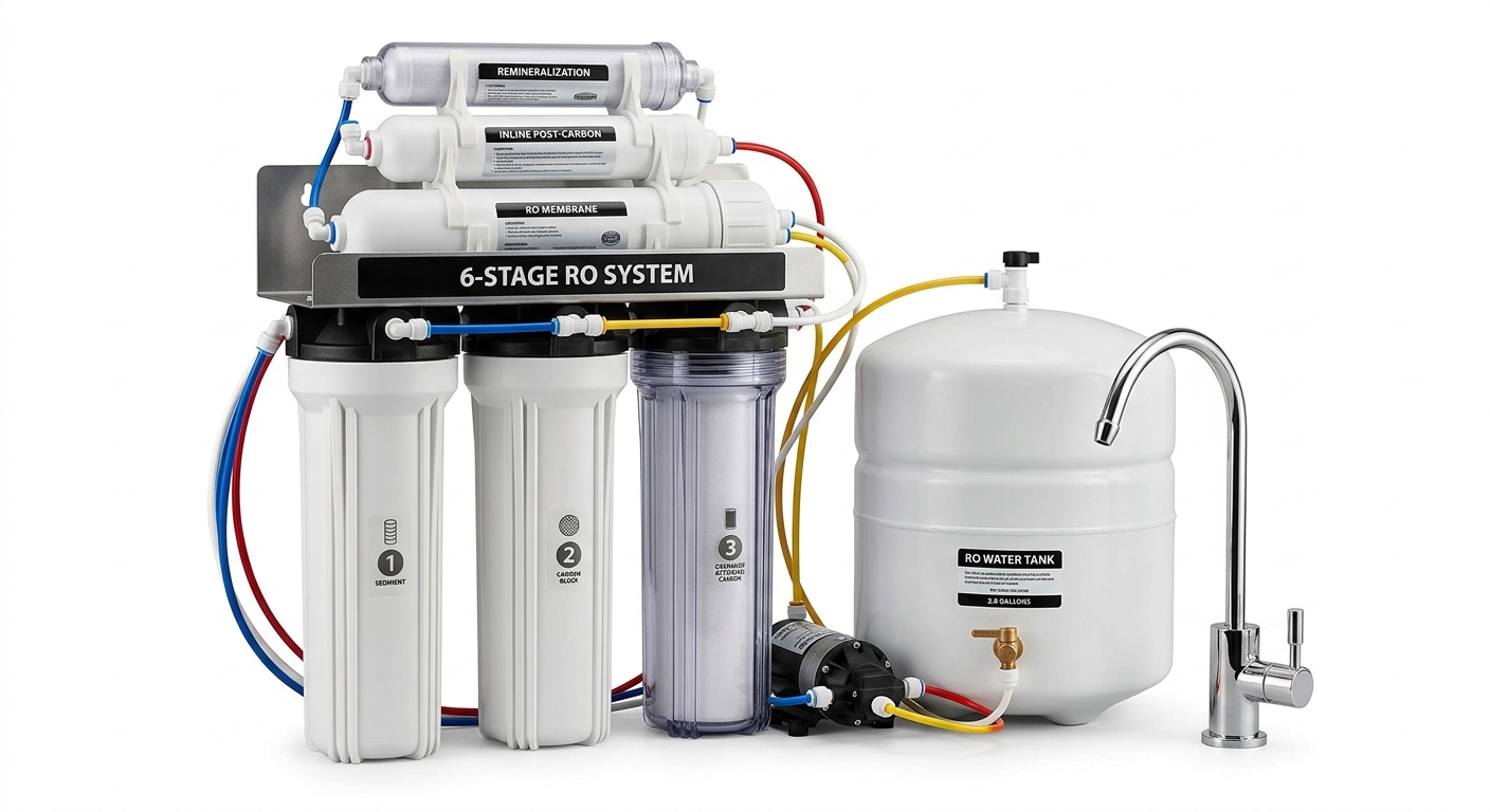 iSpring RCC7AK 6-stage alkaline reverse osmosis system under sink