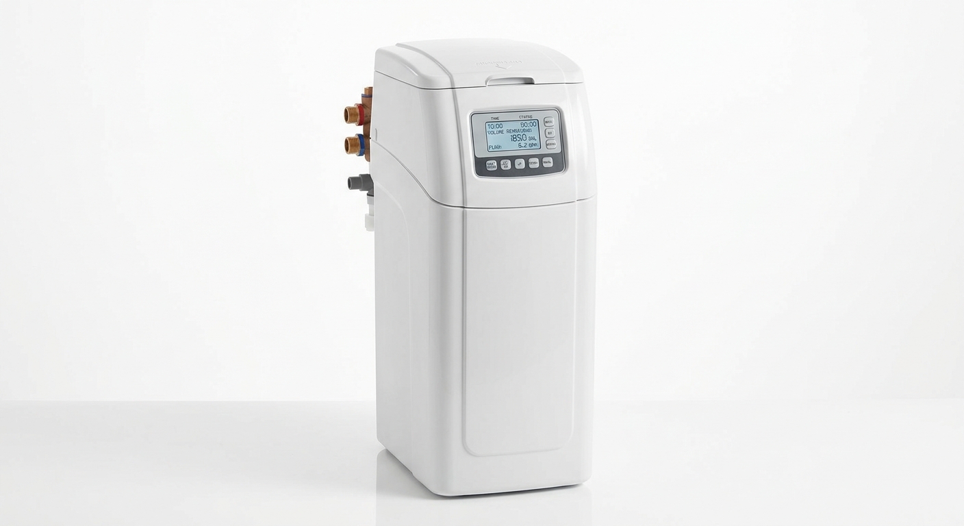 Whirlpool WHES40E single cabinet water softener white