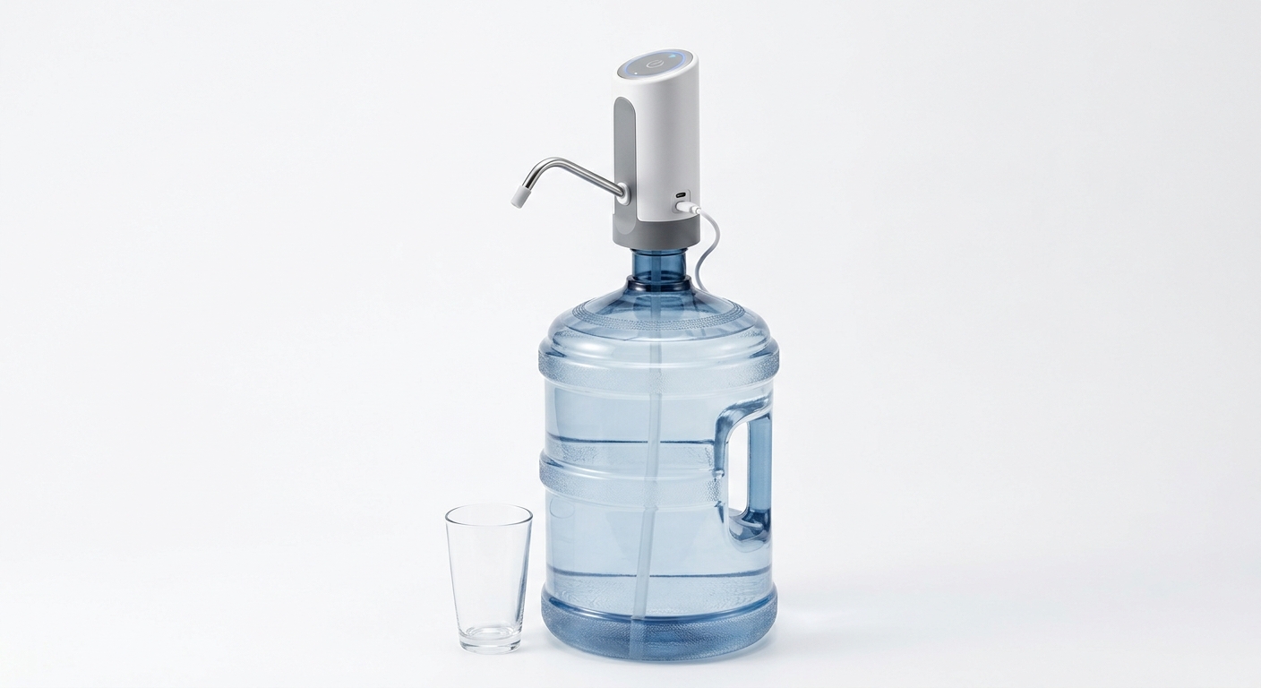 Portable electric USB rechargeable water pump for 5 gallon jug