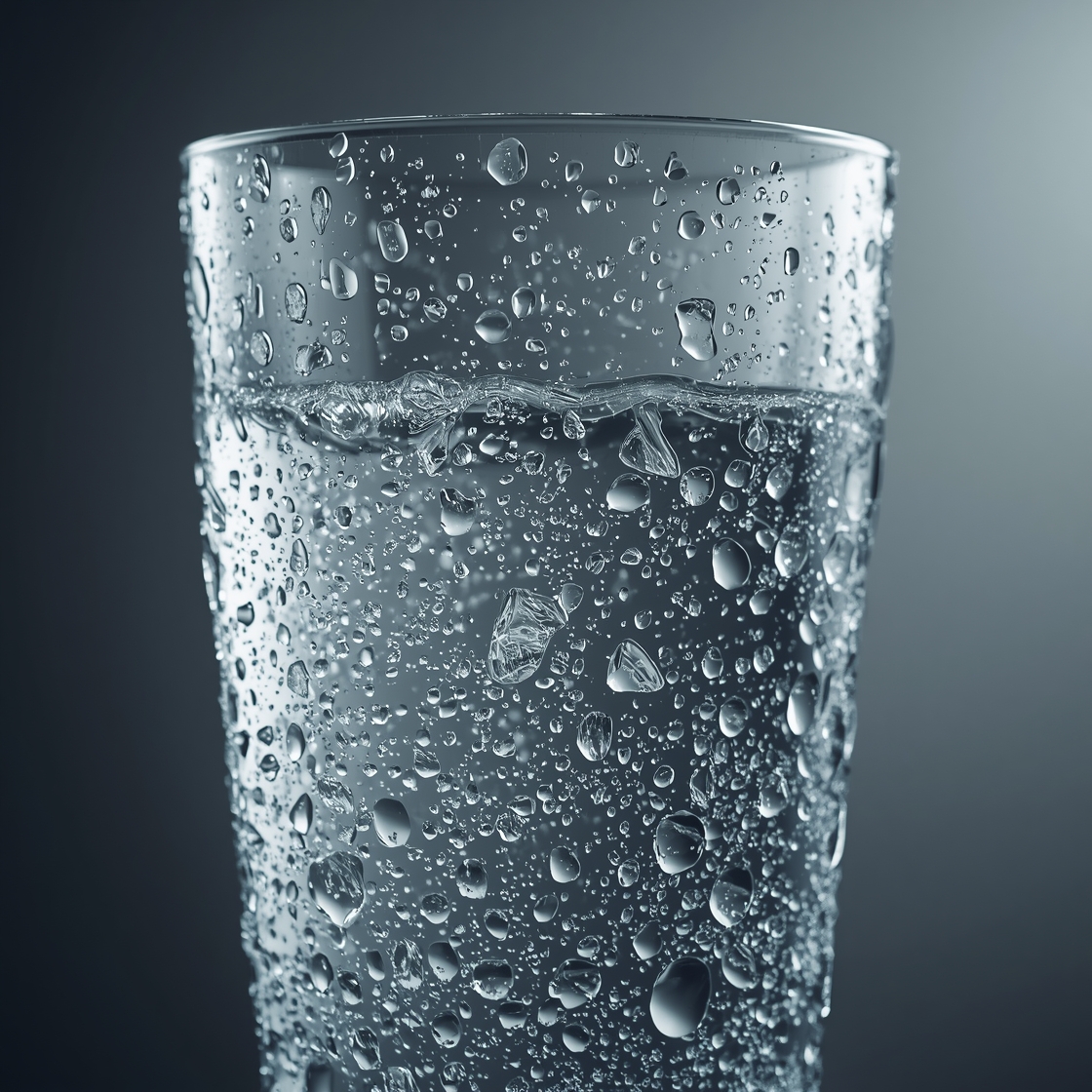 Water vapor condensing into droplets illustrating vapor distillation purification