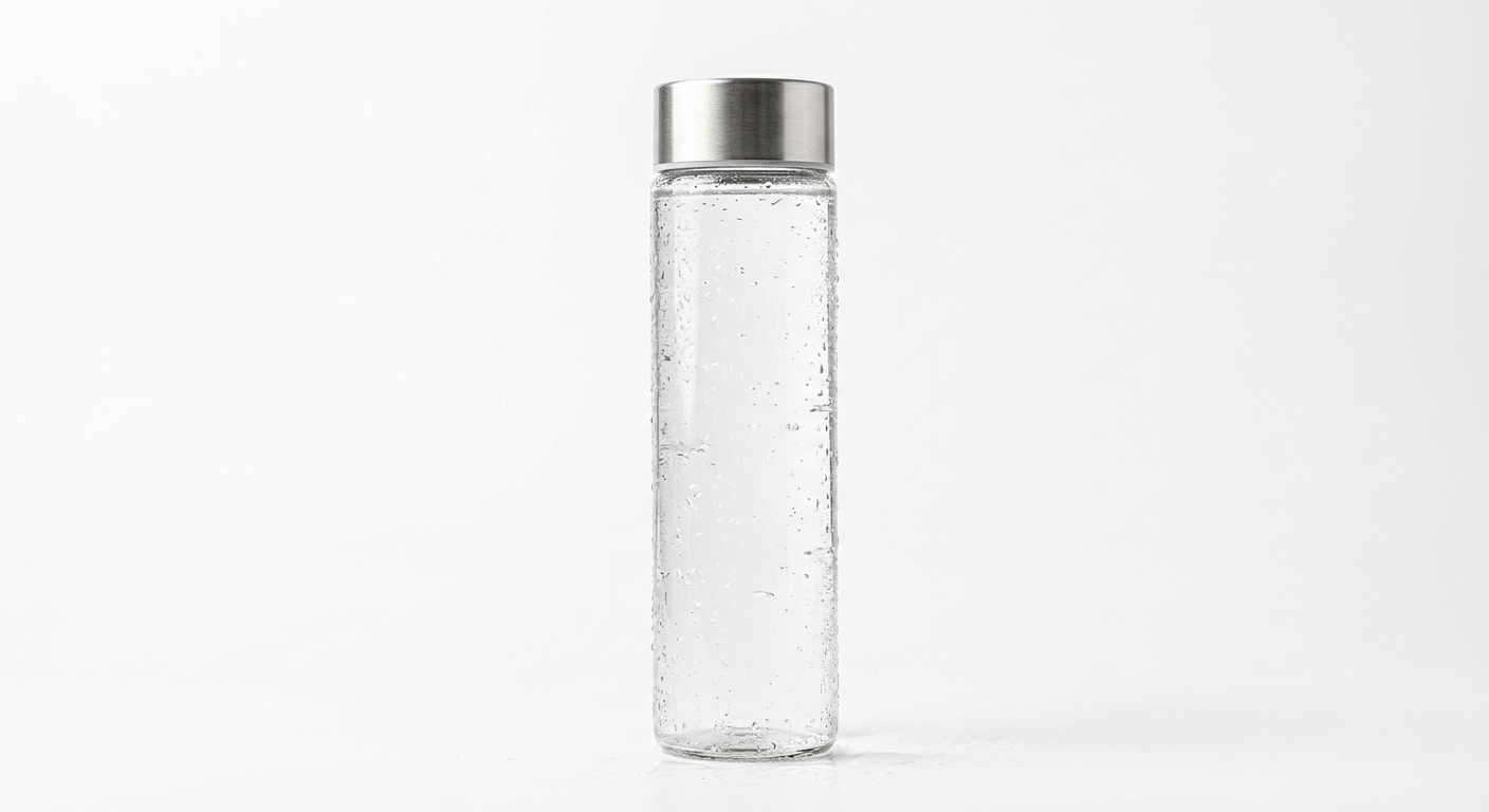 Voss artesian still water glass bottle
