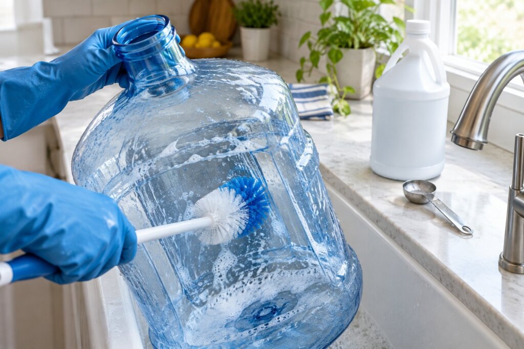 How to Clean a 5 Gallon Water Jug (CDC Bleach Method)