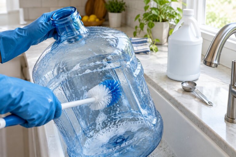 How to Clean a 5 Gallon Water Jug (CDC Bleach Method)