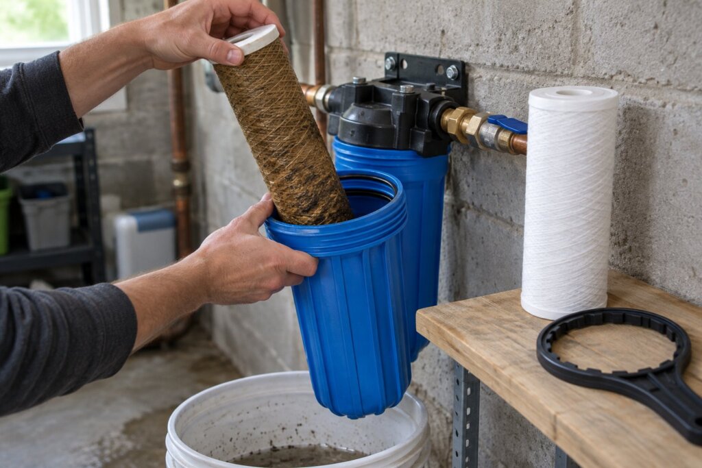 Whole House Filter Cartridge Replacement: Steps and Timing